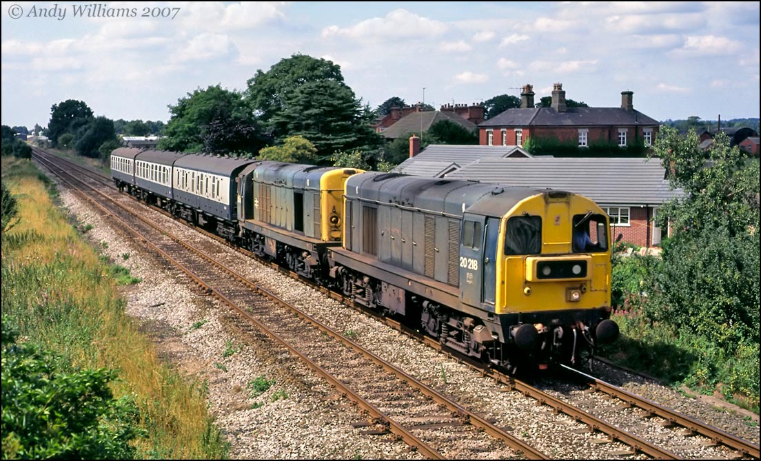 20218 and 20099 at Tutbury