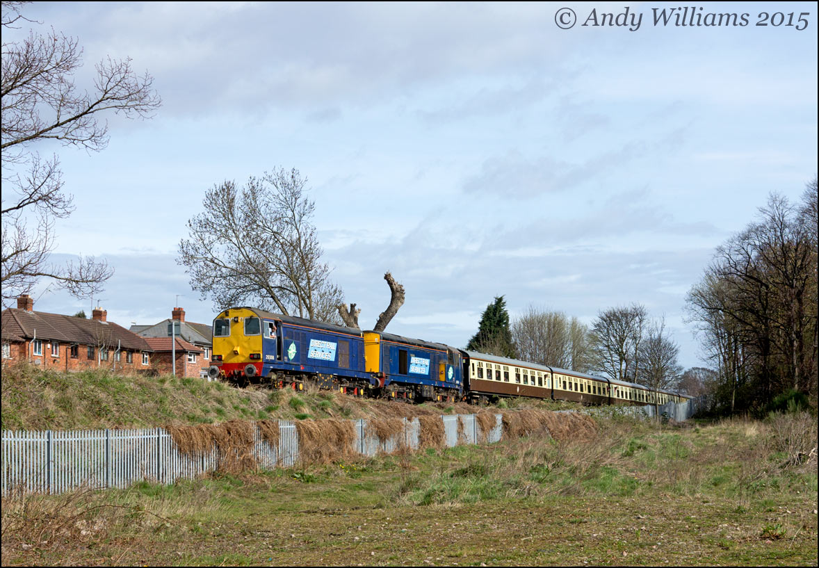 20308 and 20305 in the Up Dudley Siding, Pleck Jct