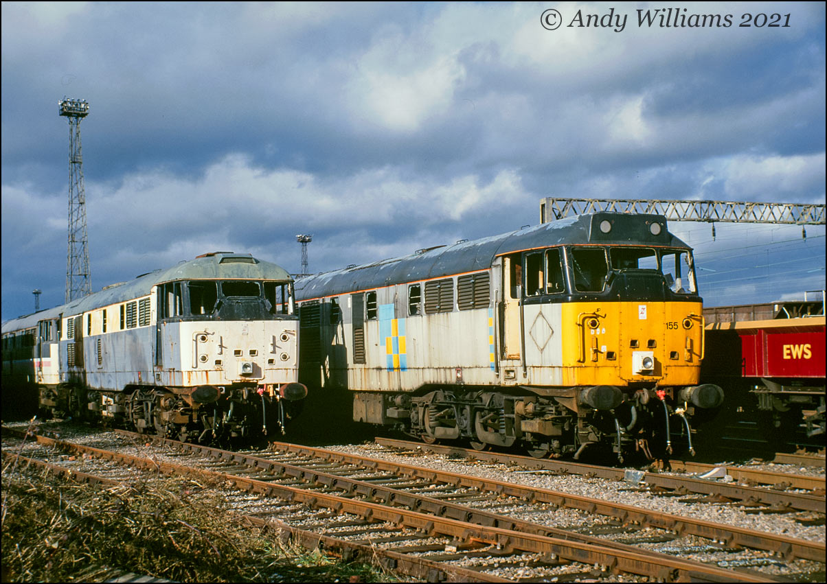 Withdrawn 31125 and 31155 at Bescot
