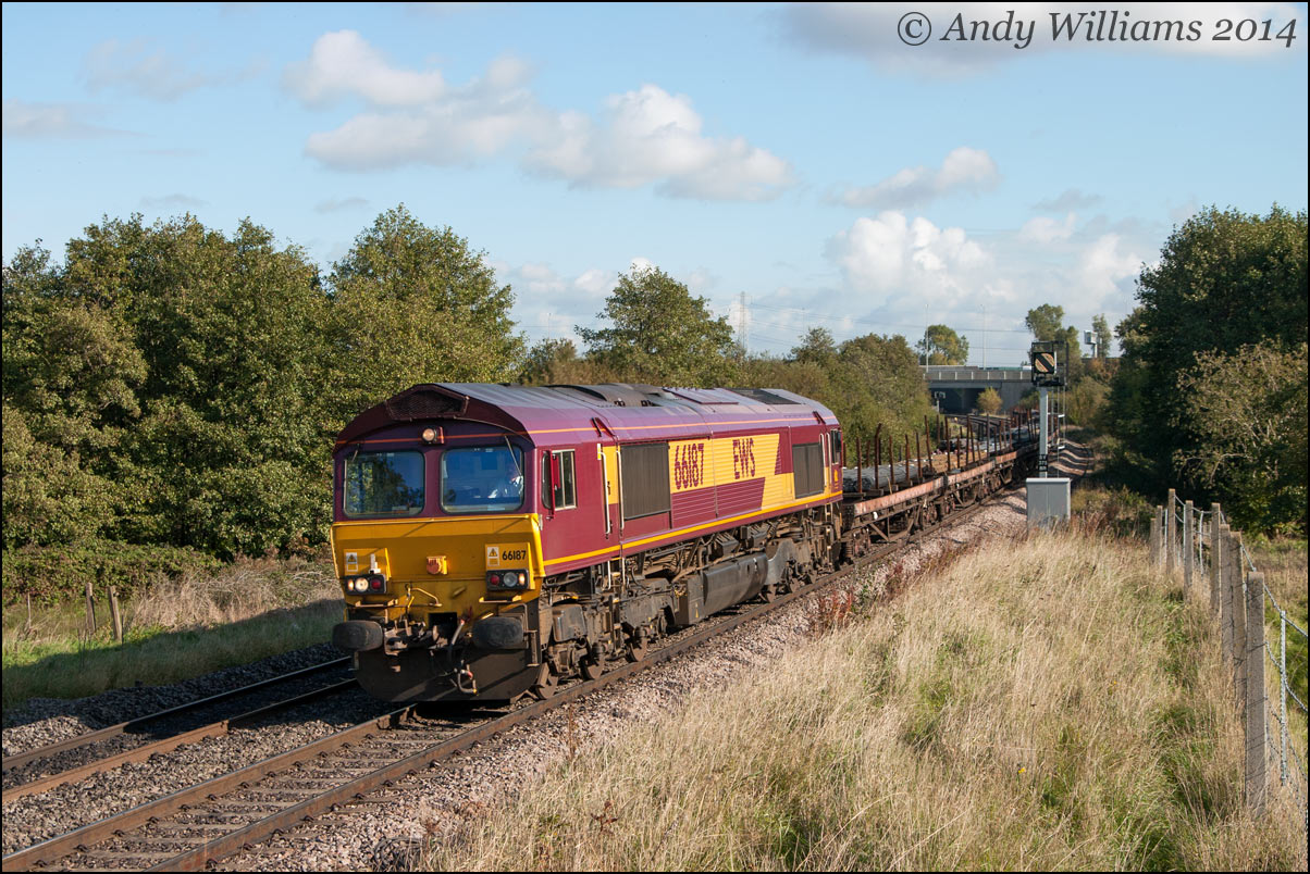 66187 at Water Orton