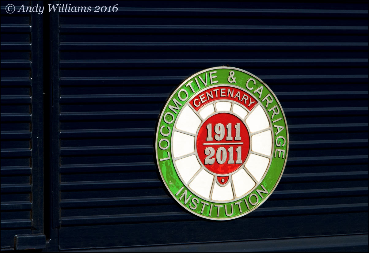 Locomotive & Carriage Institution nameplate