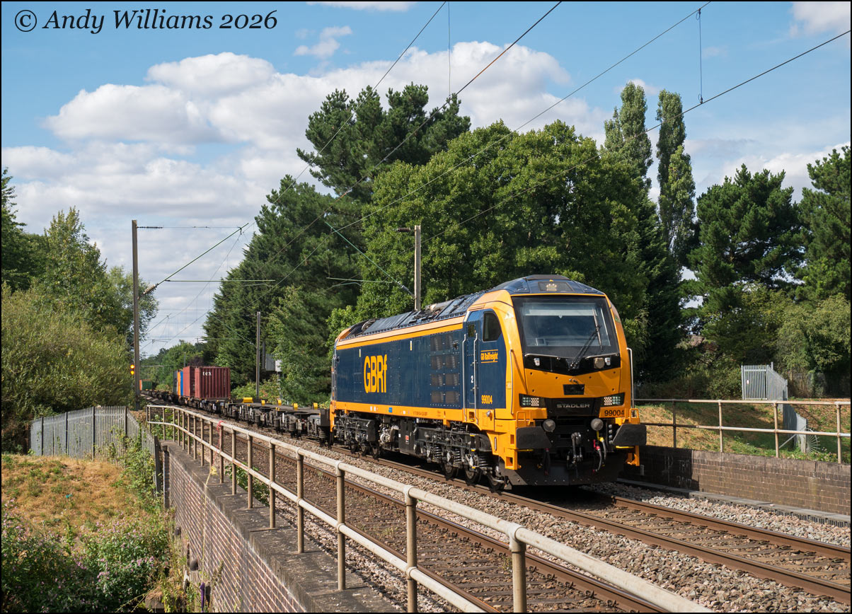99004 crossing the Tame near Newton Road