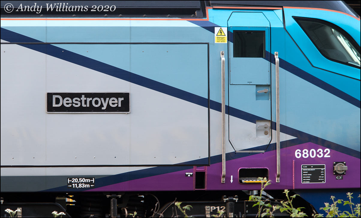 "Destroyer" nameplate on 68032