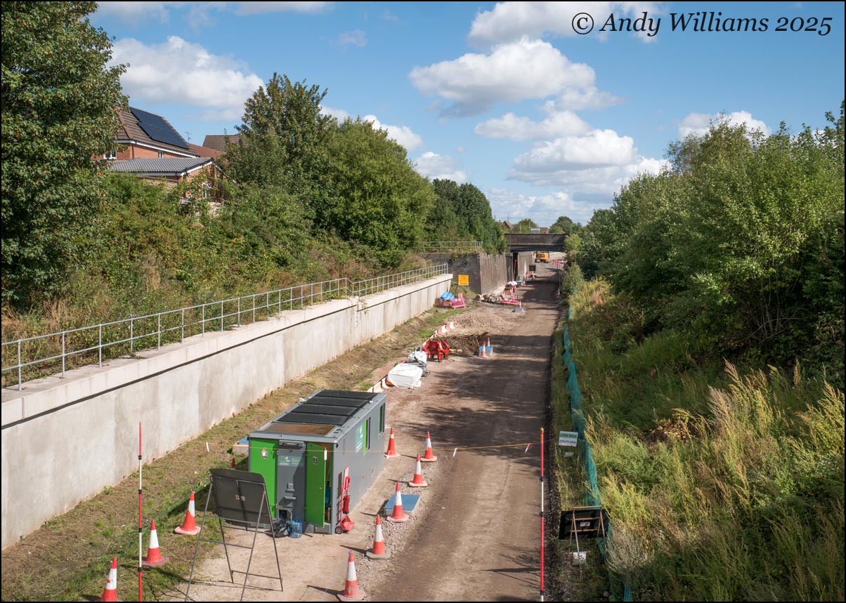 Midland Metro trackbed at Dudley Port