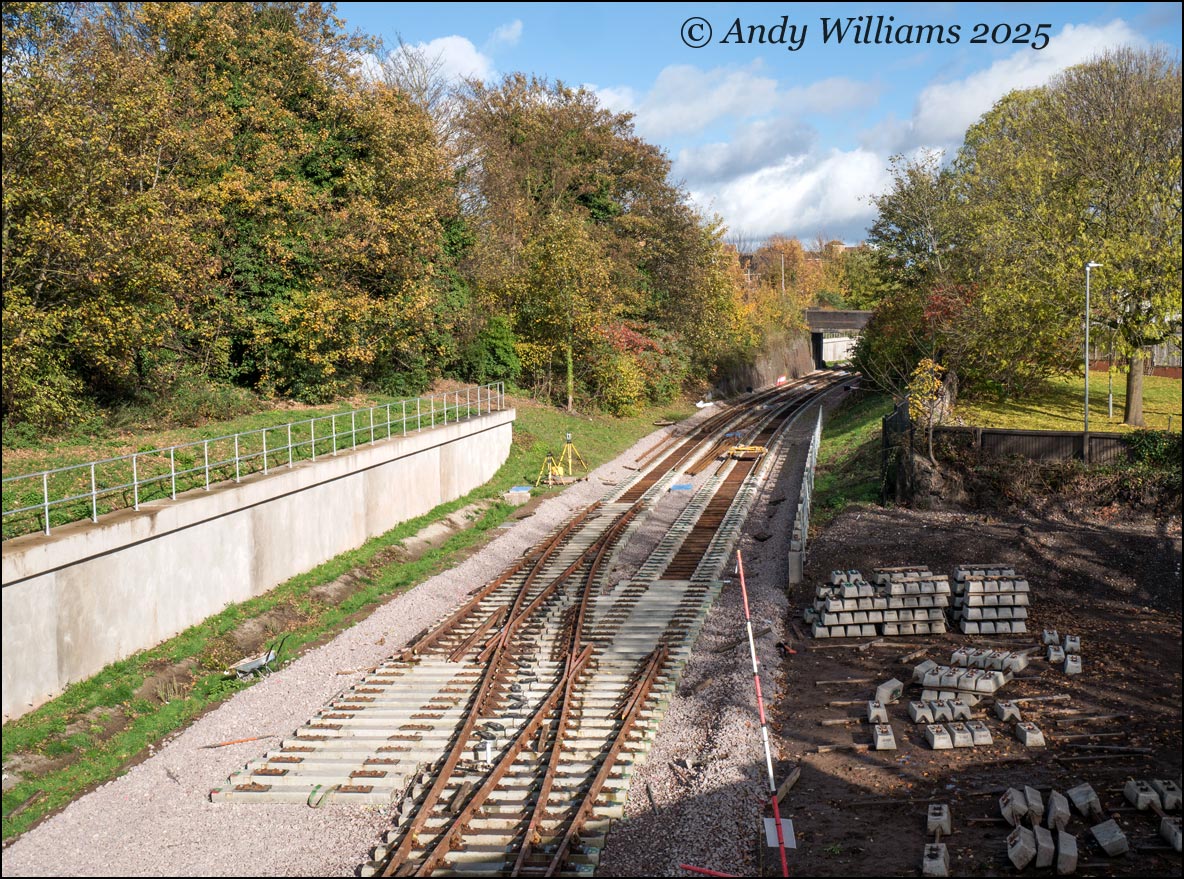 Midland Metro trackbed at Dudley Port