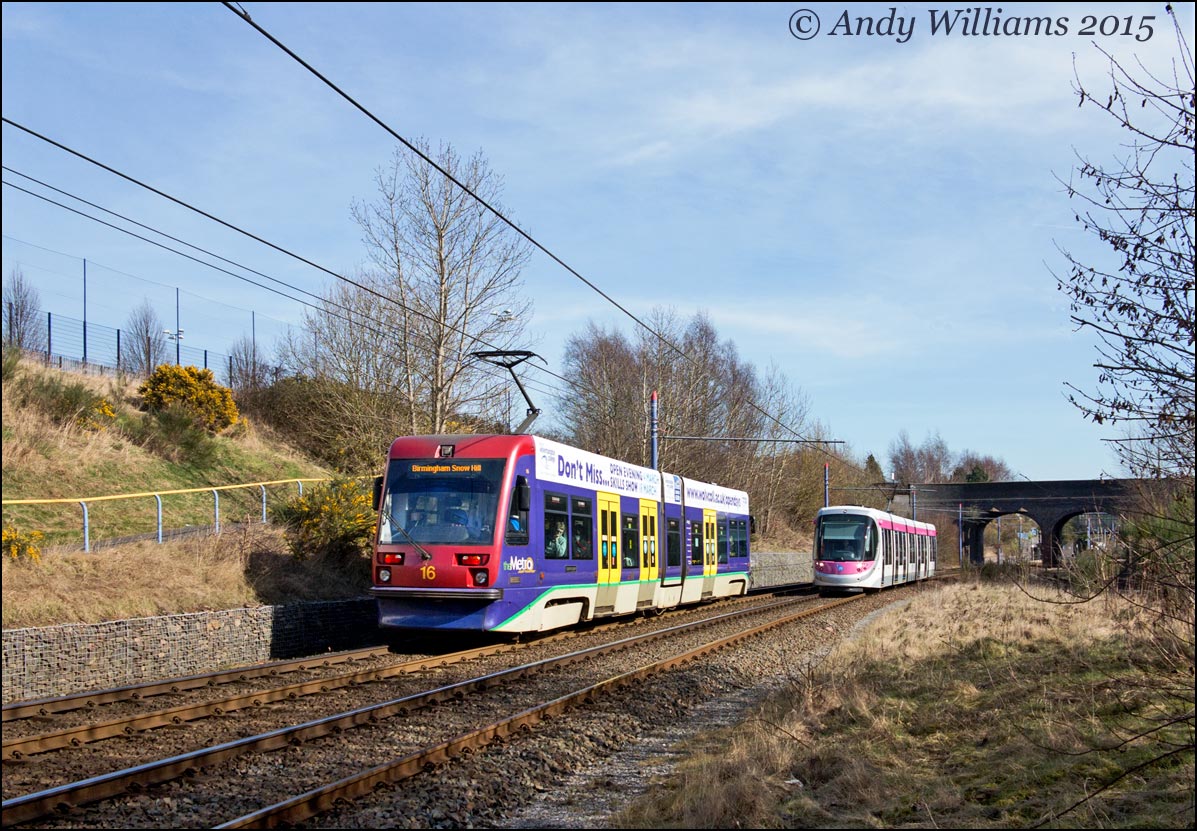 Trams 16 and 31 near The Hawthorns