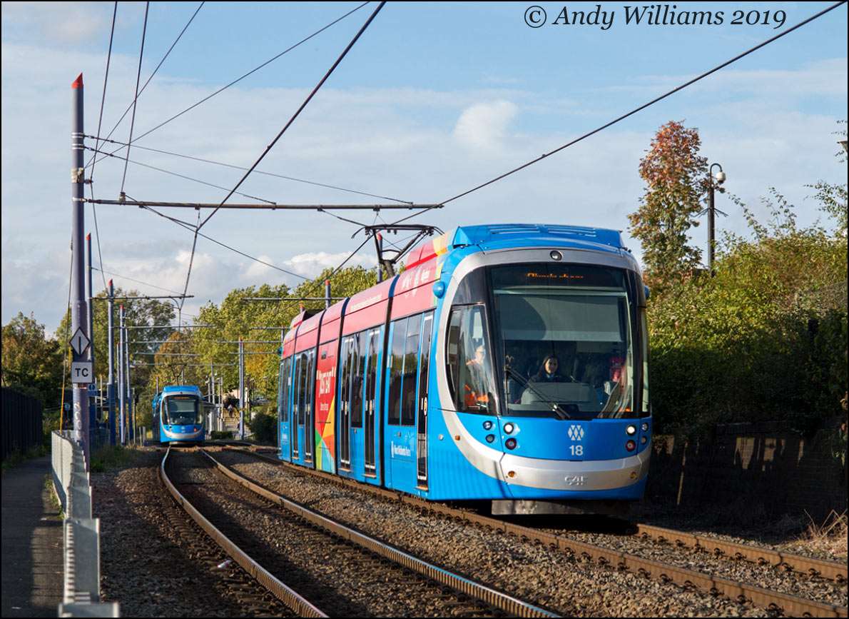 Tram 18 at West Bromwich