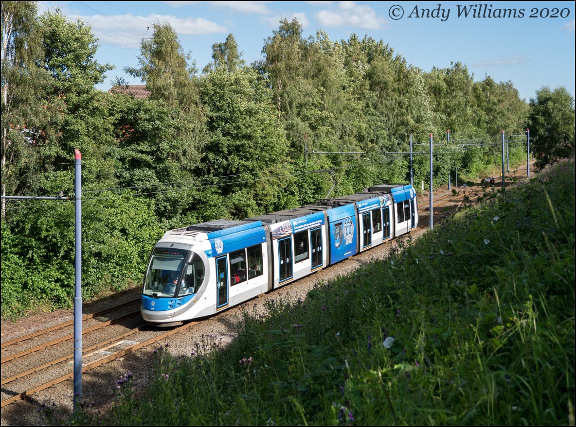 Tram 19 at Black Lake