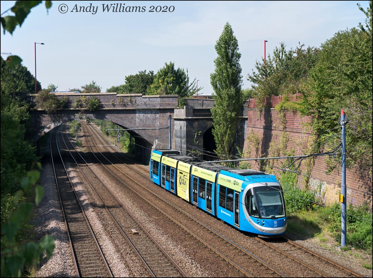 Tram 27 near the Jewellery Quarter