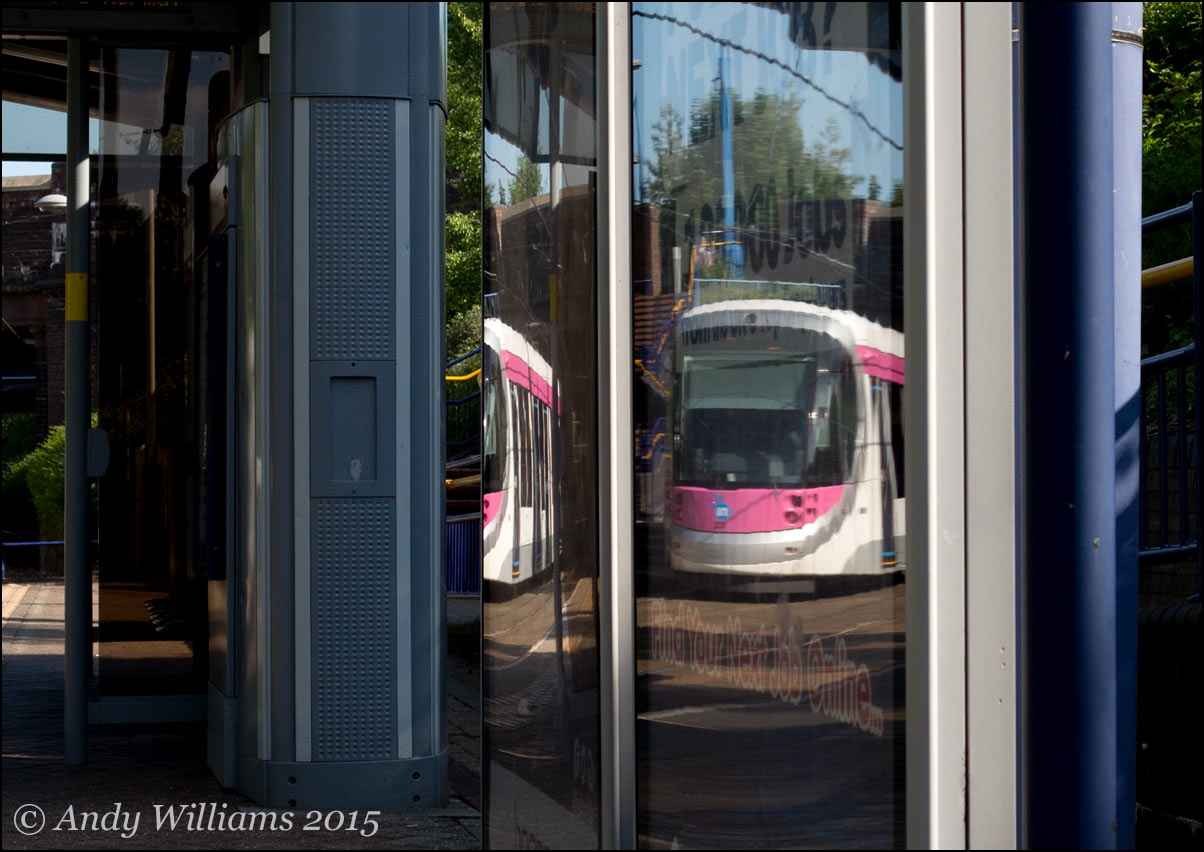 Urbos tram at Dudley St