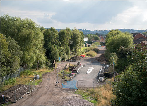 New bridge over the Walsall canal at Great Bridge