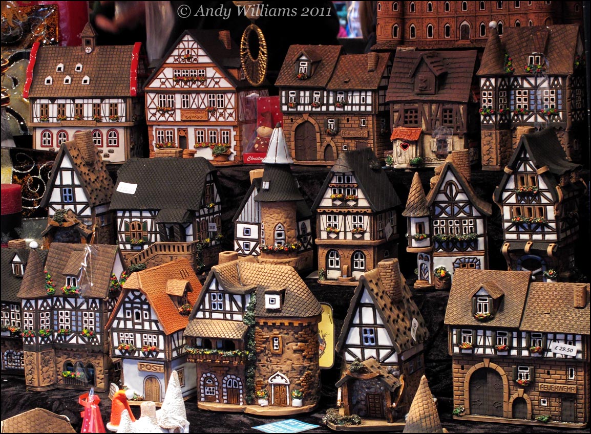 Birmingham Frankfurt market, model buildings