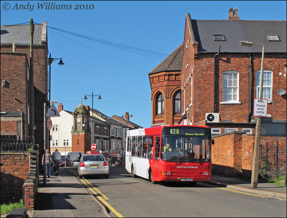 428 bus in Ridding Lane, Wednesbury
