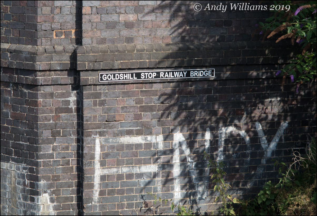 Goldshill Stop Railway Bridge plate
