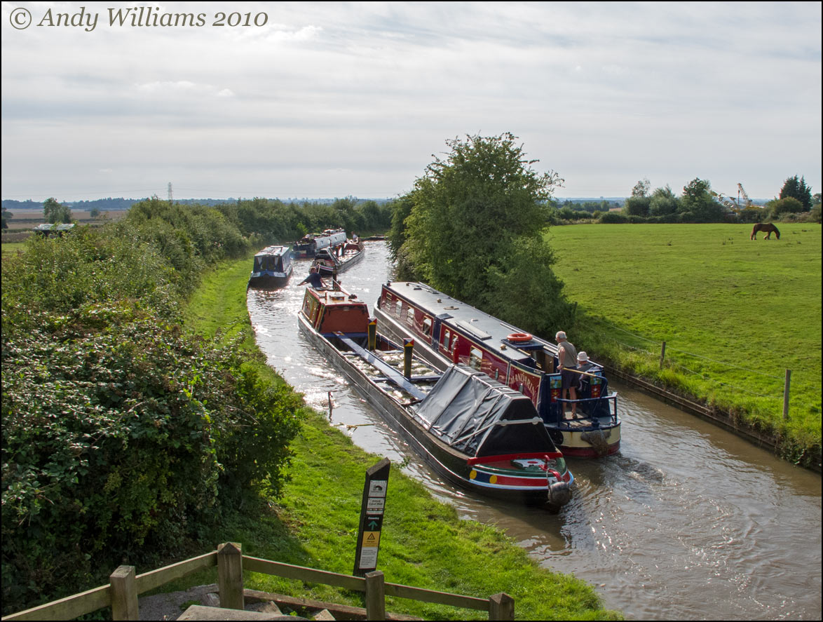 Narrowboats conveying solid fuel