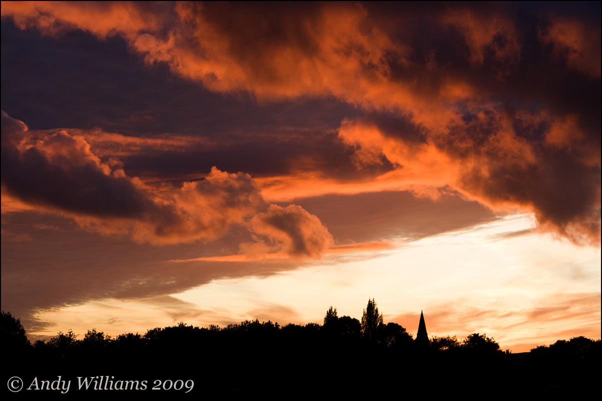 Sunset over Wednesbury