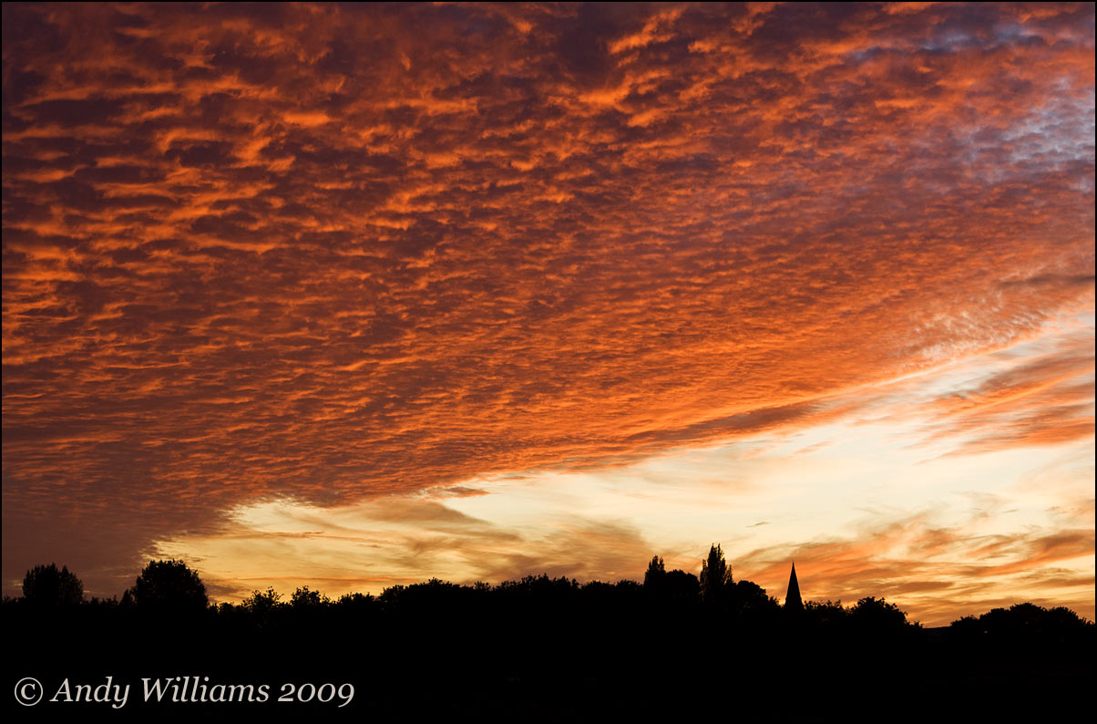 Sunset over Wednesbury
