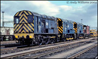 Ex-works 08s at Bescot