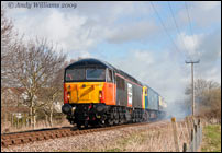 56003 and 47105 near Hailes