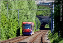 Tram 15 at Hill Top, West Bromwich